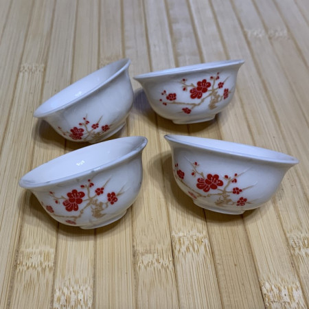 4 пиалы для чая Сакура